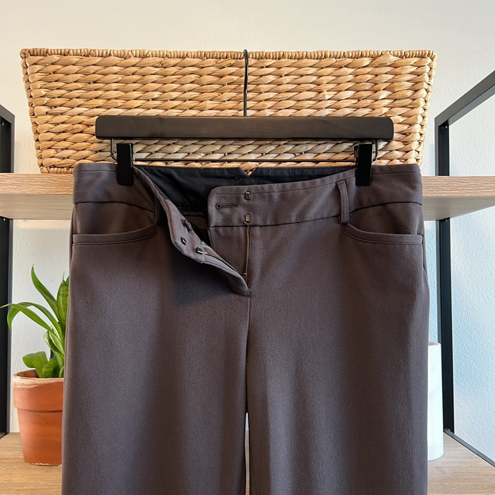 Express Columnist Barely Boot Mid-Rise Brown Wove… - image 7